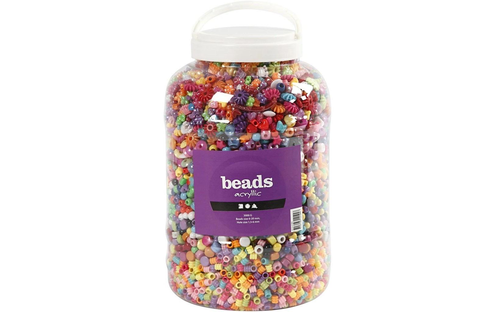 Creativ Company Kunststoffperlen XXL Set 3000 g Creativ Company Kunststoffperlen XXL Set 3000 g