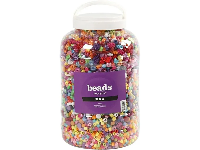 Creativ Company Kunststoffperlen XXL Set 3000 g Creativ Company Kunststoffperlen XXL Set 3000 g