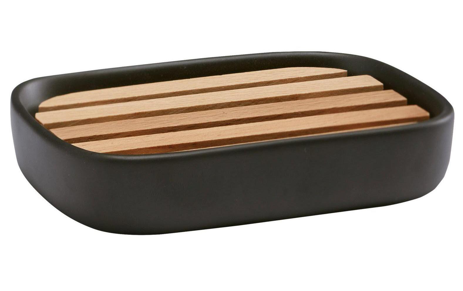 Aquanova Seifenschale Oscar Nature/Schwarz