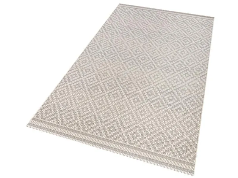 Hanse Home Raute In- & Outdoor Teppich 160 x 230 cm, Grau/Crème Hanse Home Raute In- & Outdoor Teppich 160 x 230 cm, Grau/Crème