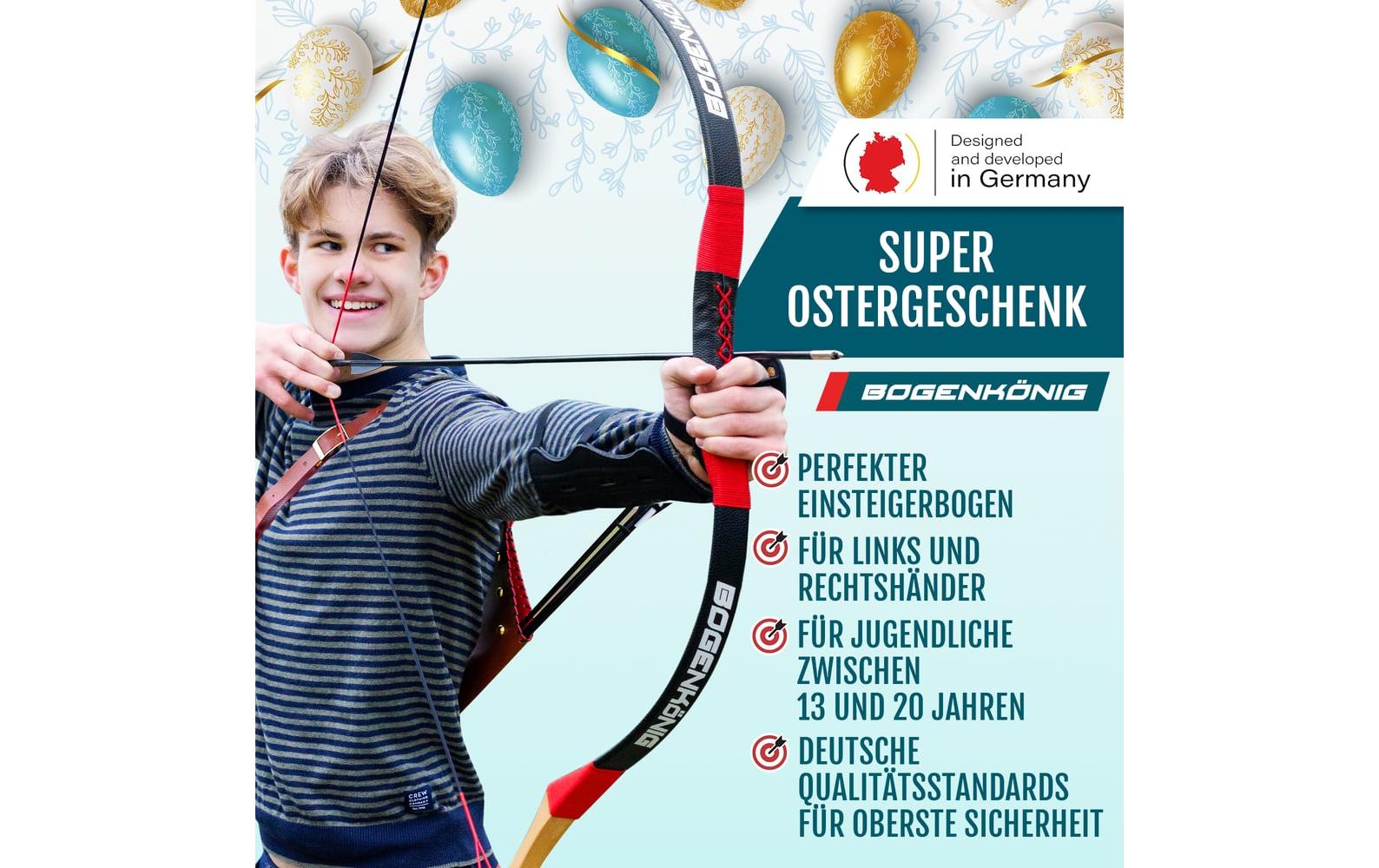 Bogenkönig Bogenschiess-Set mit Köcher 30 lbs