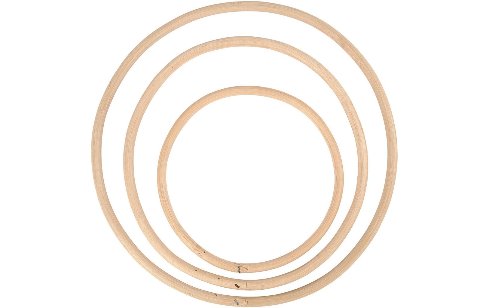 Creativ Company Holzartikel Bambusringe 3 Stück