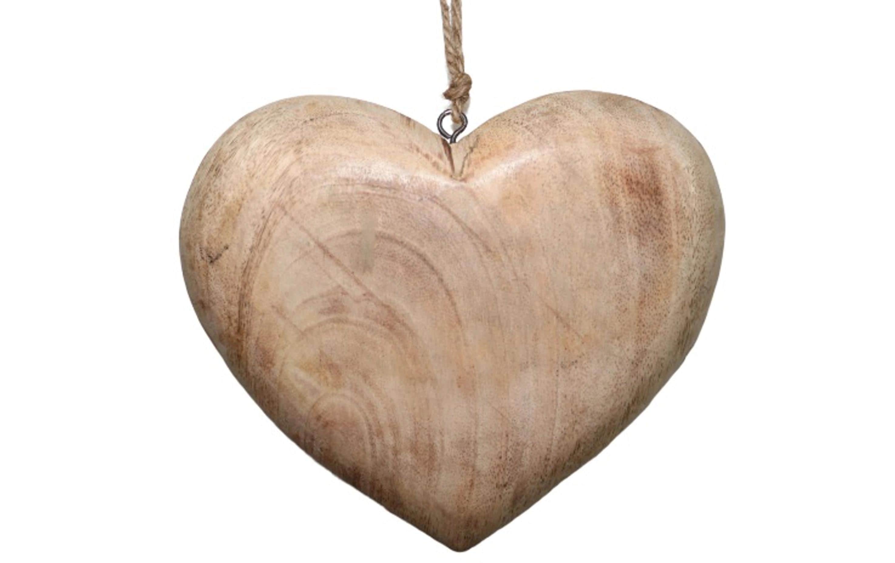 CHALET Aufhänger Holzherz Fabienne 17 cm
