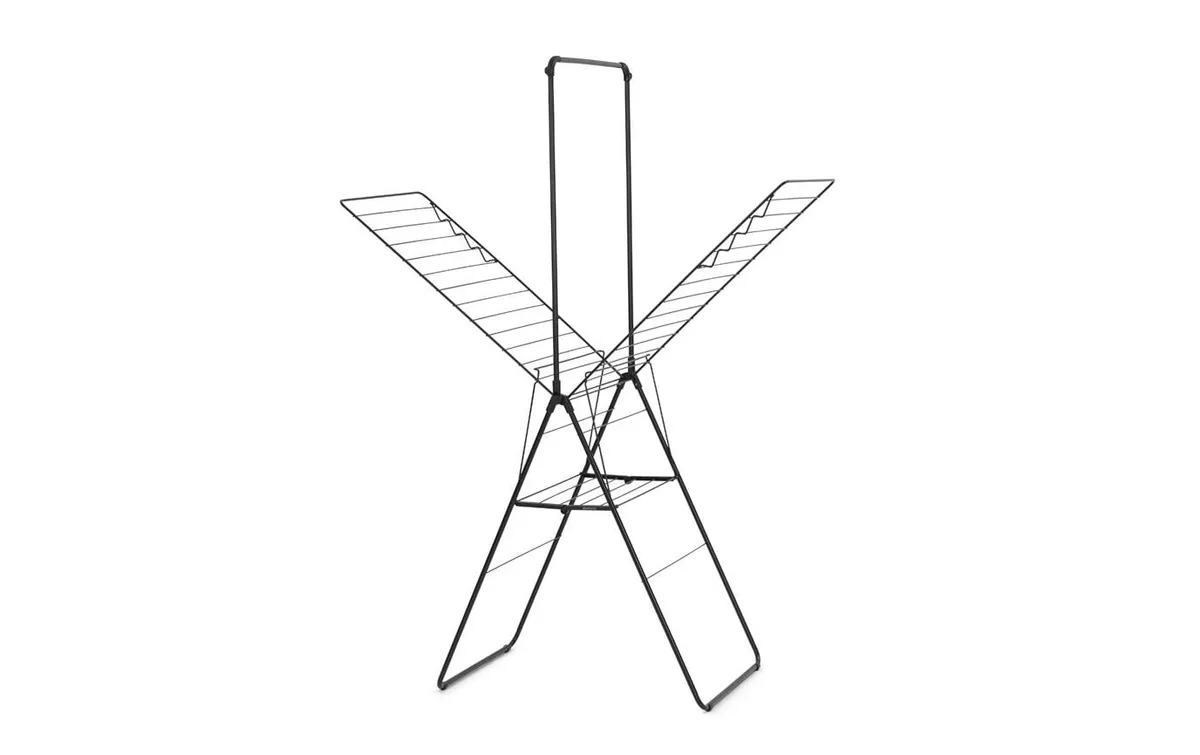Brabantia Standtrockner HangOn mit Stange 25 m, Schwarz