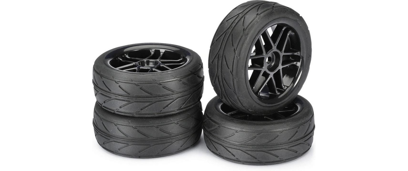 Absima Räderset Onroad 6-Speichen / Profil Schwarz 1:10 (4)