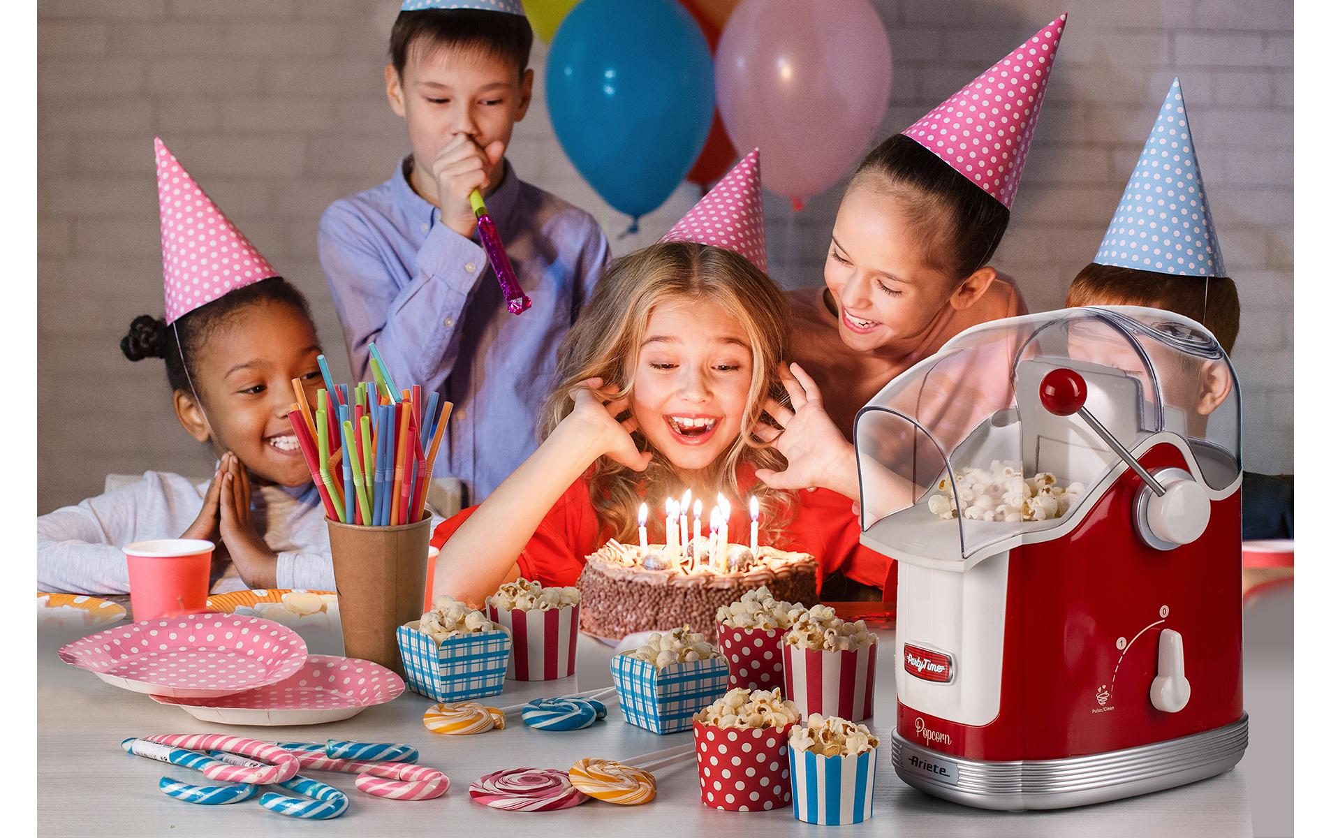 Ariete Popcorn Maschine Party Time ARI-2958-RD Rot/Weiss