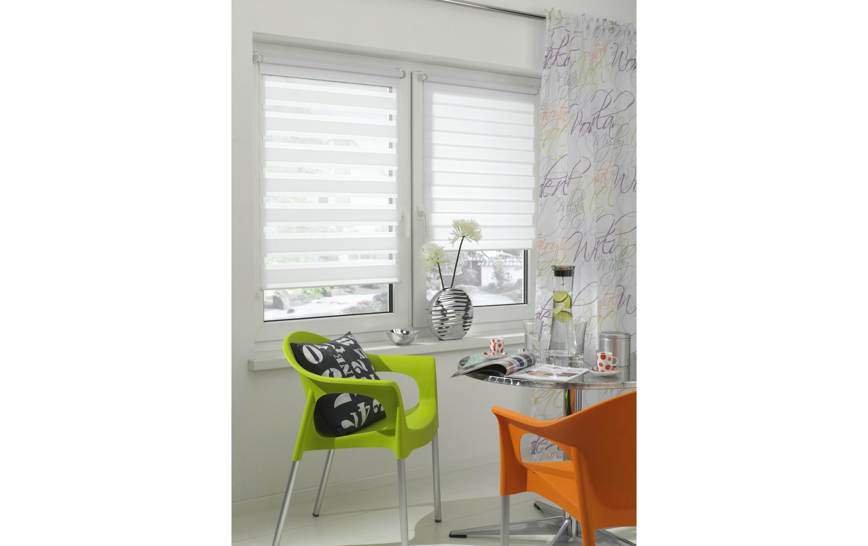 Gardinia Doppelrollo Easyfix Weiss 45 x 150 cm