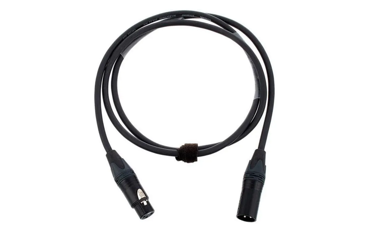 Cordial XLR-Kabel XLRm-XLRf 1 m, Schwarz Cordial XLR-Kabel XLRm-XLRf 1 m, Schwarz