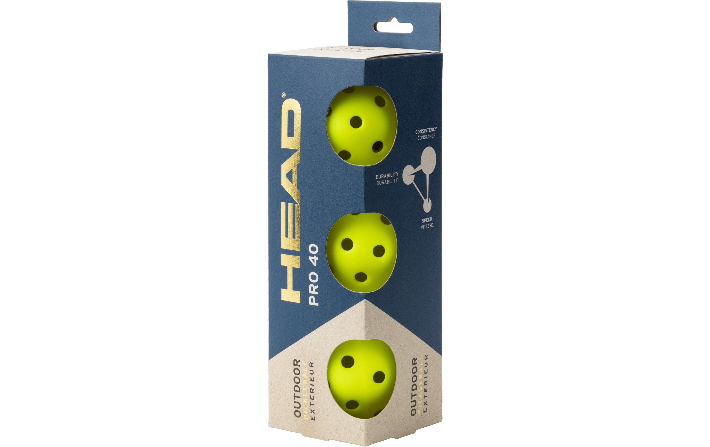 HEAD Pickleball Pro 40 3er-Pack HEAD Pickleball Pro 40 3er-Pack