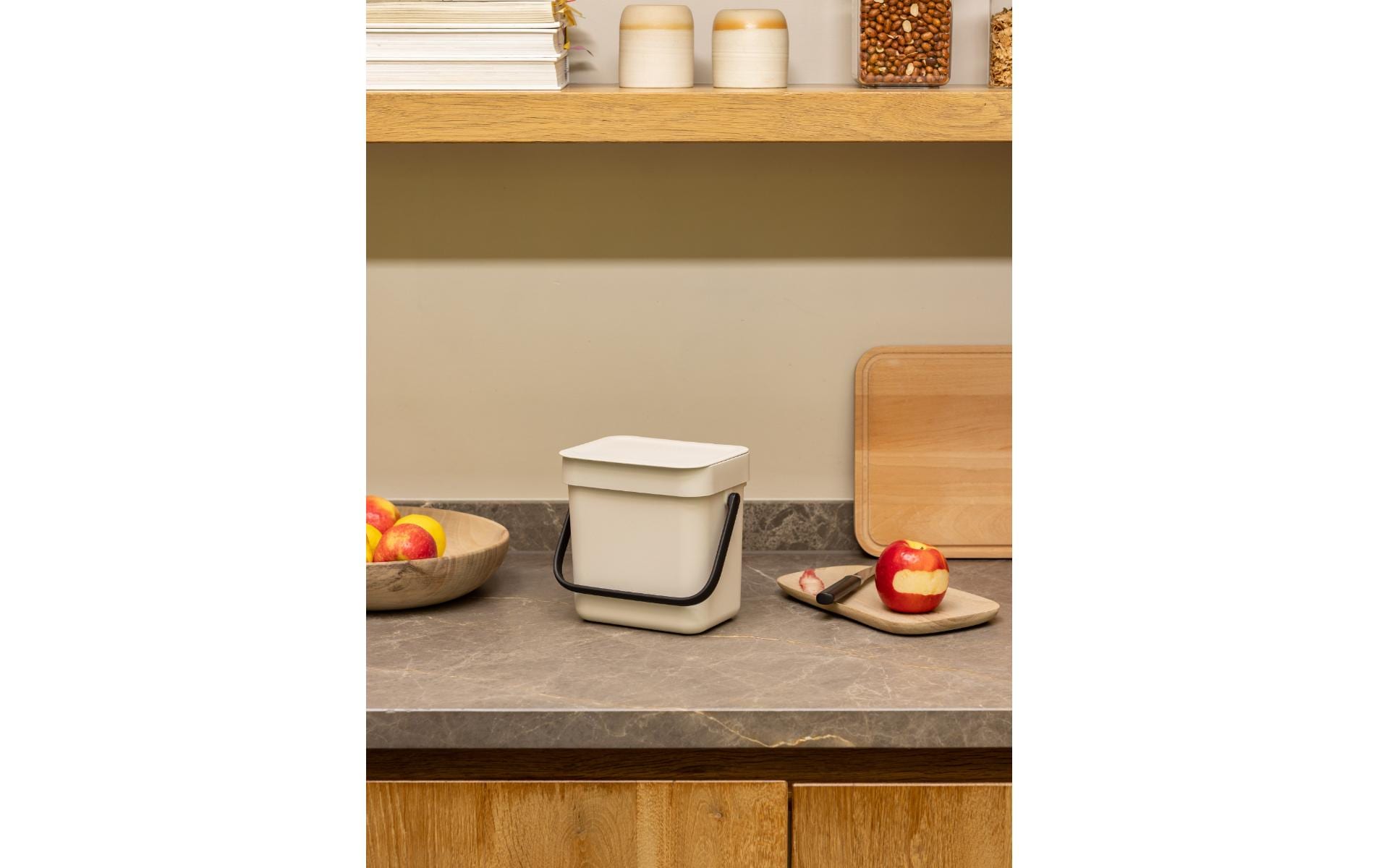 Brabantia Komposteimer Sort & Go 3 l, Beige