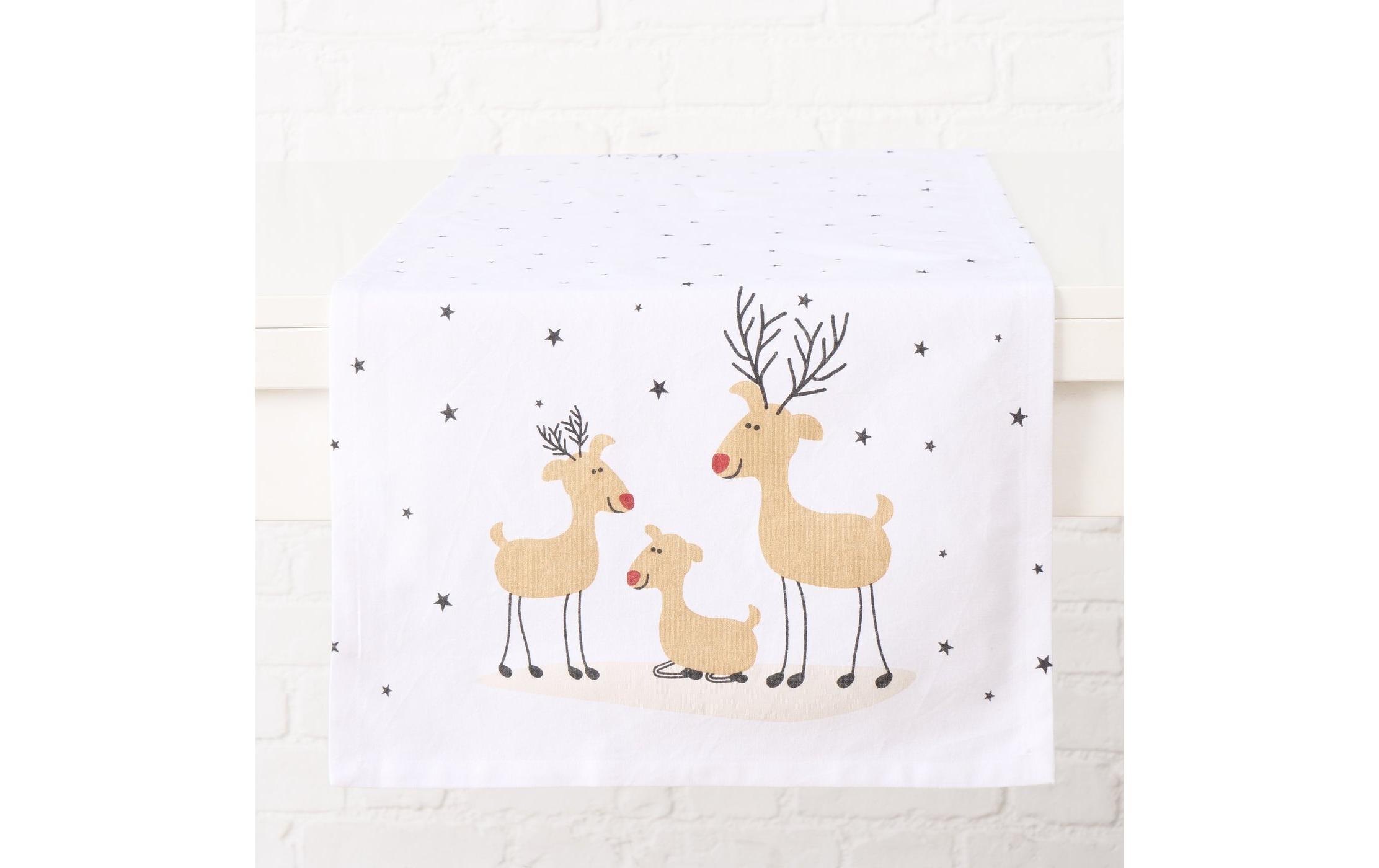 Boltze Tischläufer Timba Textil, 140 x 40 cm