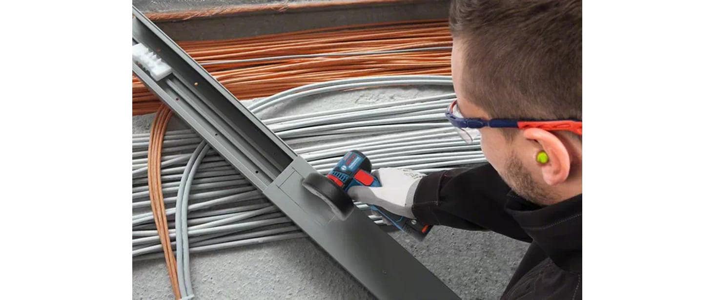 Bosch Professional Winkelschleifer GWS 12 V-76 Set