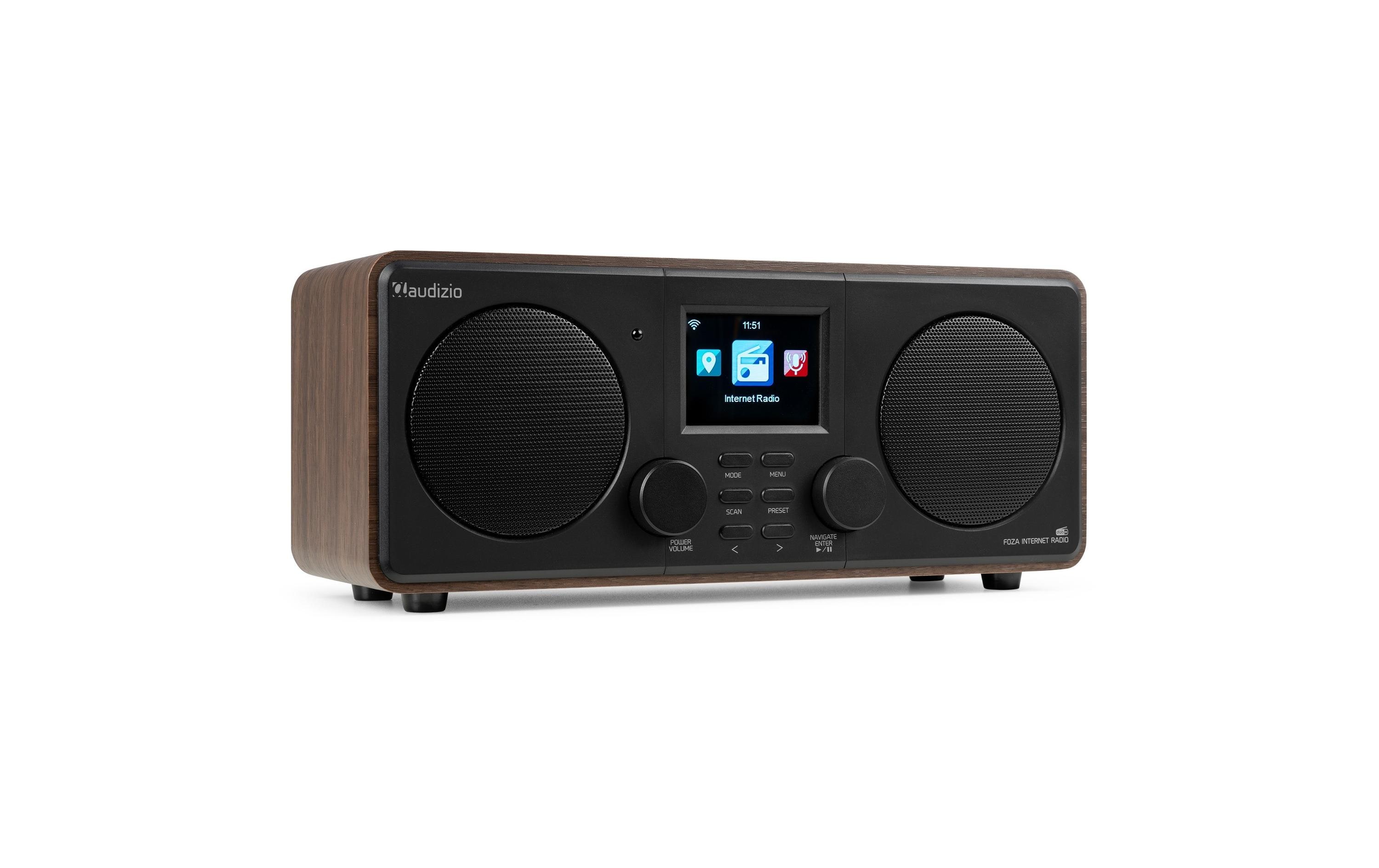 Audizio DAB+ Radio Foza Braun/Schwarz