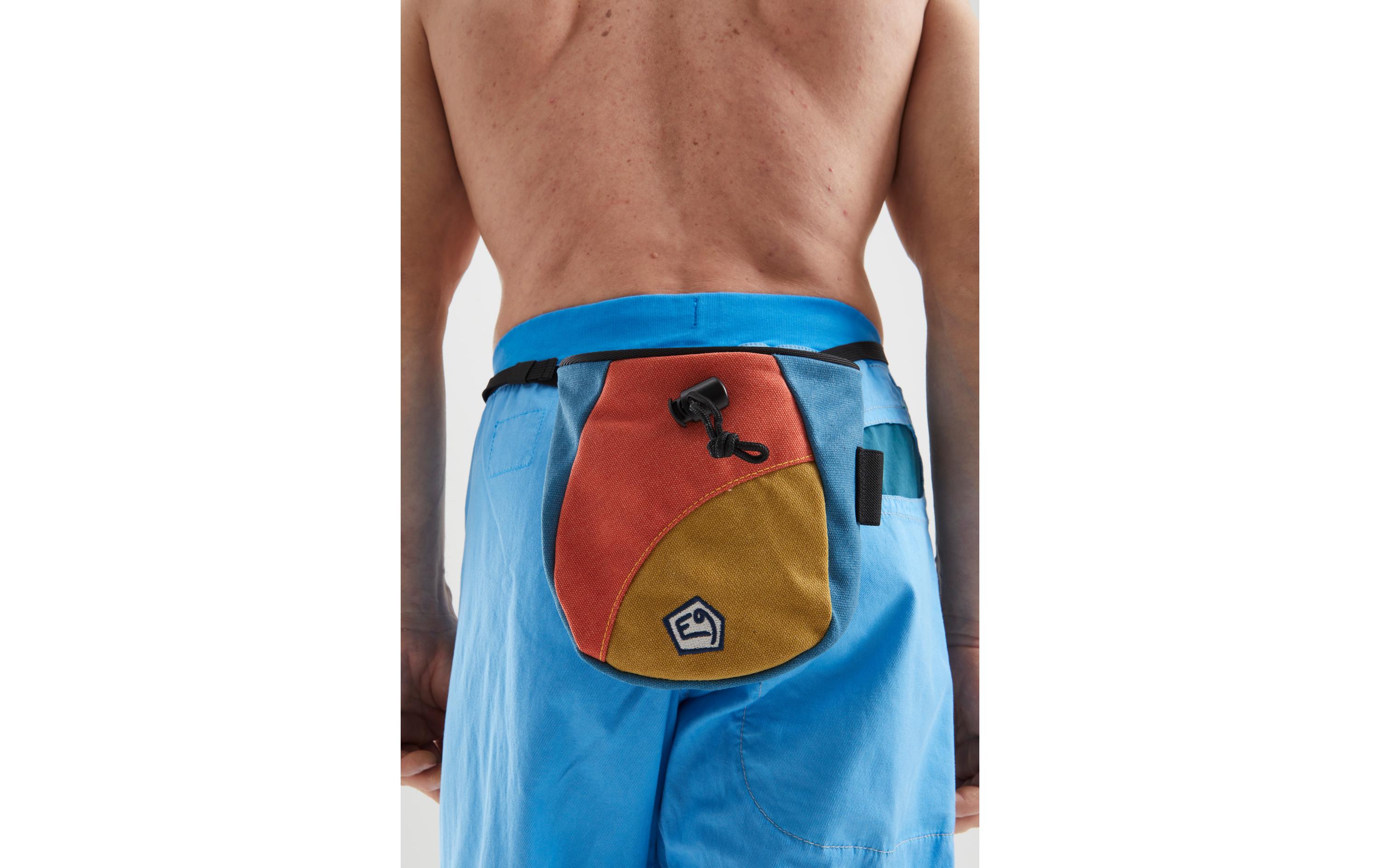 E9 Chalk Bag Dropz Blau/Rot