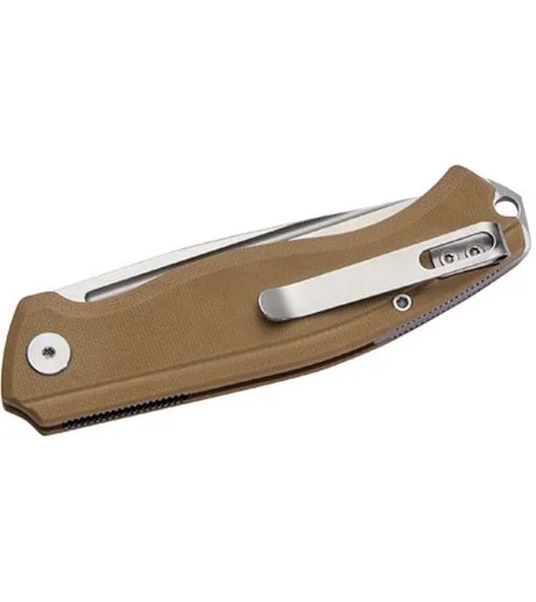 Herbertz Taschenmesser Kompakt Liner Lock G10 braun, stahlfar.Klinge