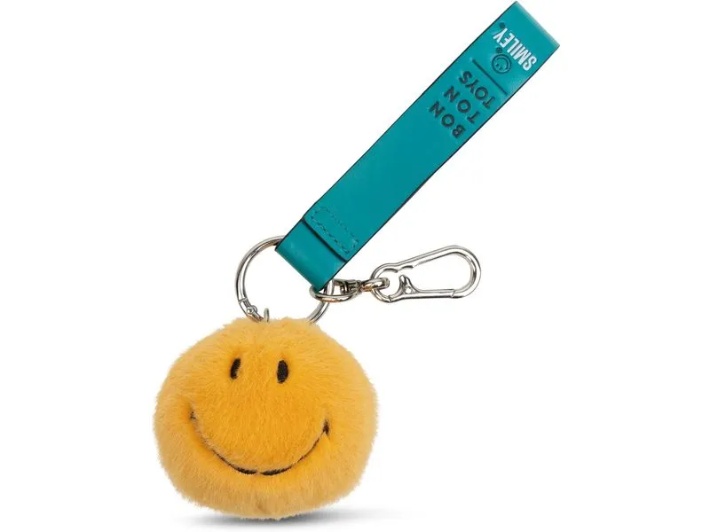Bon Ton Toys Schlüsselanhänger Smiley ECO Fuzzy Gelb 7 cm