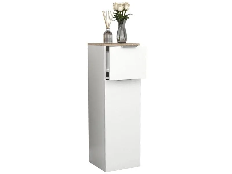 VCM Badezimmerregal Donali 30 x 95 cm, Braun/Weiss VCM Badezimmerregal Donali 30 x 95 cm, Braun/Weiss