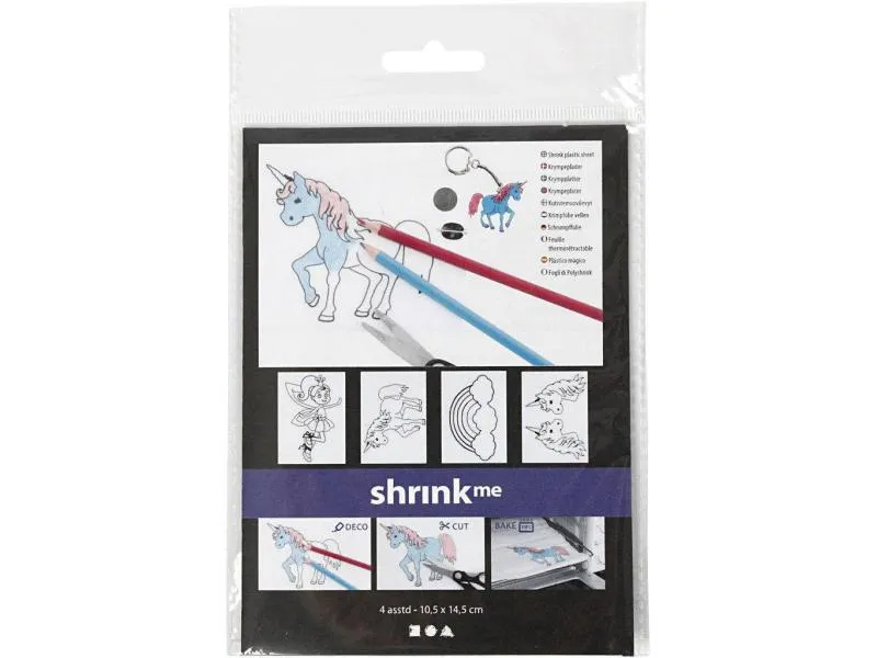 Creativ Company Schrumpffolie 10.5 x 14.5 cm Einhorn, 4 Stück Creativ Company Schrumpffolie 10.5 x 14.5 cm Einhorn, 4 Stück