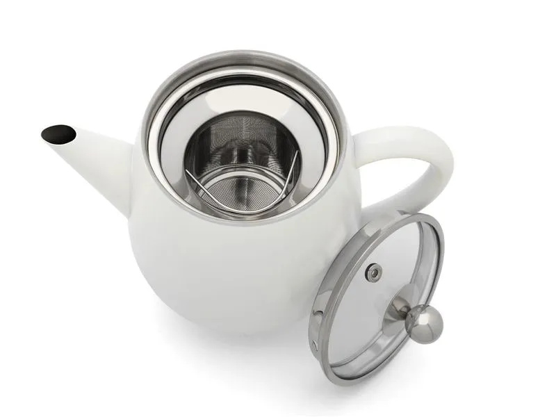 Bredemeijer Teekanne Duet Eva 1.1 Liter, Weiss