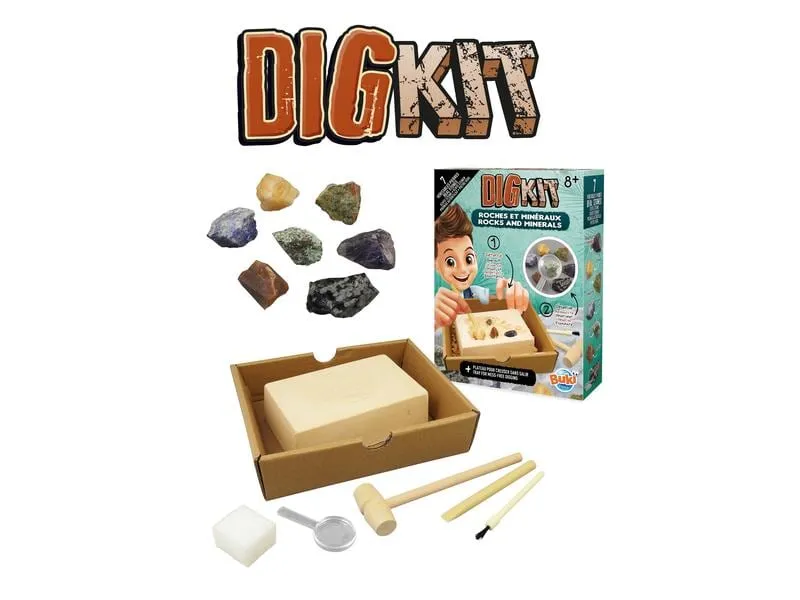 Buki Experimentierkasten DigKit Steine und Mineralien Buki Experimentierkasten DigKit Steine und Mineralien