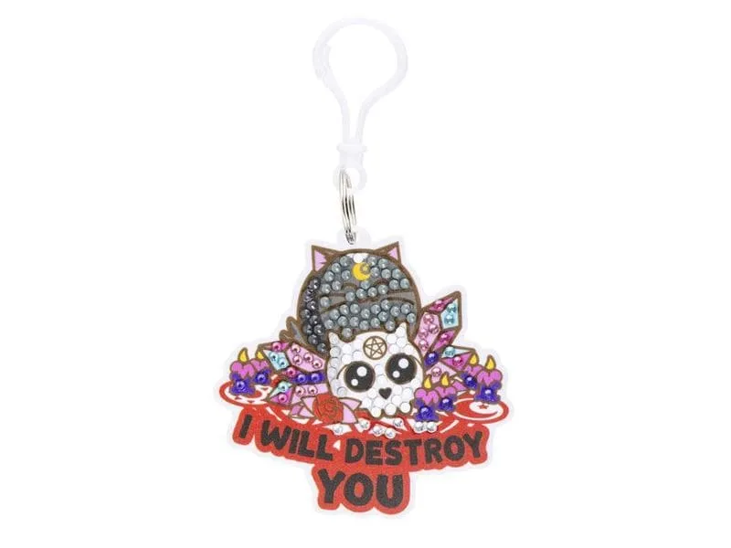 CRAFT Buddy I Will Destroy You, Crystal Art Rucksack Anhänger