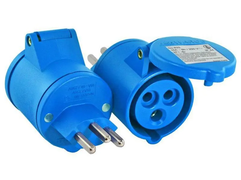 Elektromaterial Adapterstecker T23 auf CEE16/3 Elektromaterial Adapterstecker T23 auf CEE16/3