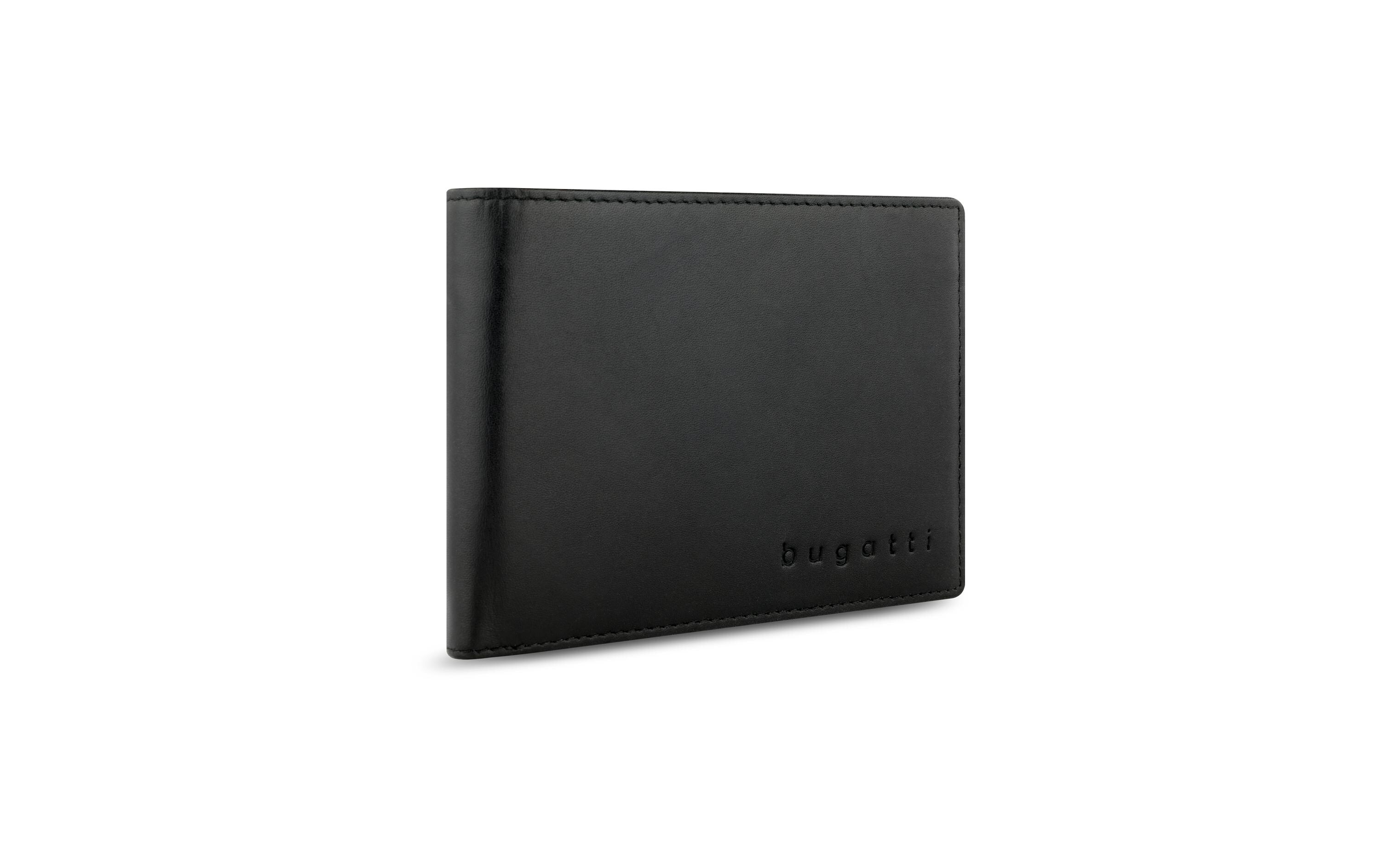 Bugatti Portemonnaie Super Slim Schwarz