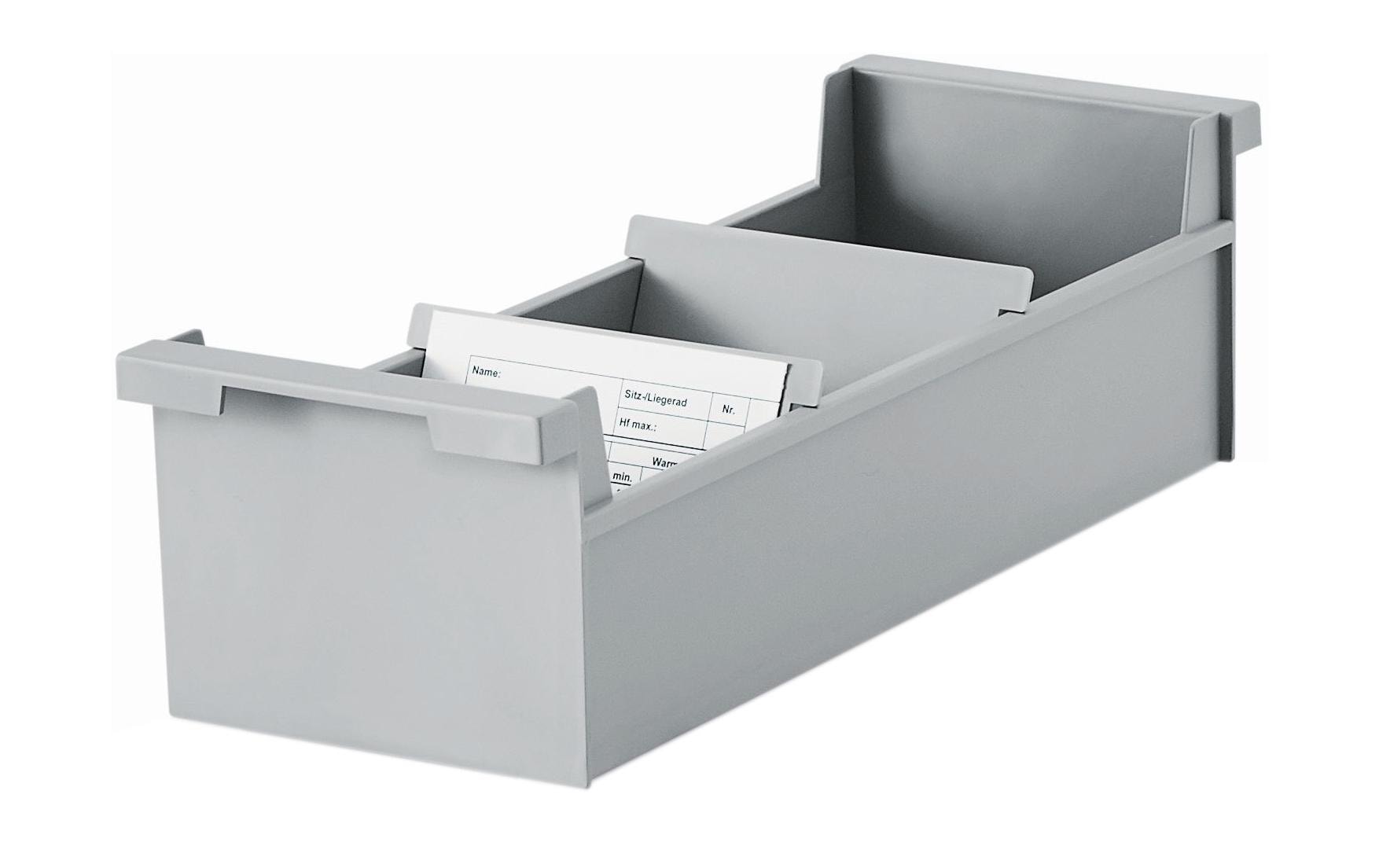 Styro Karteibox quer A7, Grau Styro Karteibox quer A7, Grau