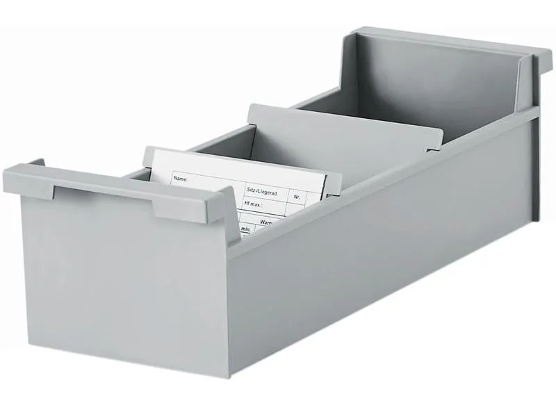 Styro Karteibox quer A7, Grau Styro Karteibox quer A7, Grau