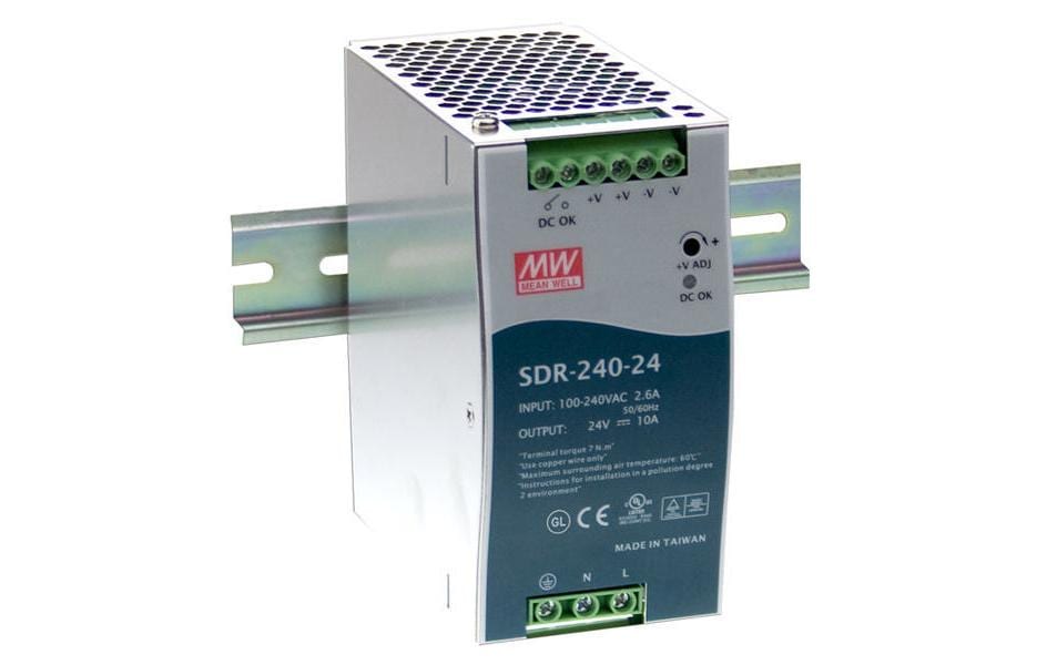 MeanWell DIN-Schienennetzgerät 240 W, 24 V MeanWell DIN-Schienennetzgerät 240 W, 24 V