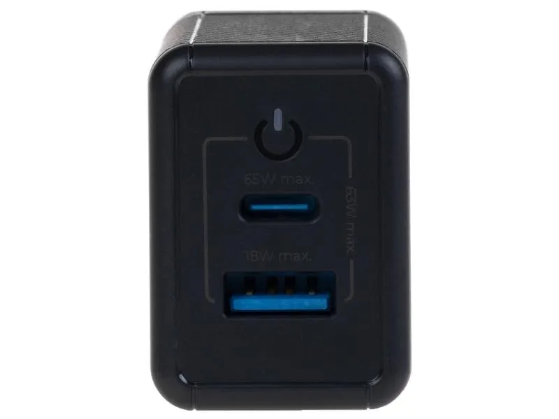 onit USB-Wandladegerät Dual QC4+ 65 W GaN Schwarz