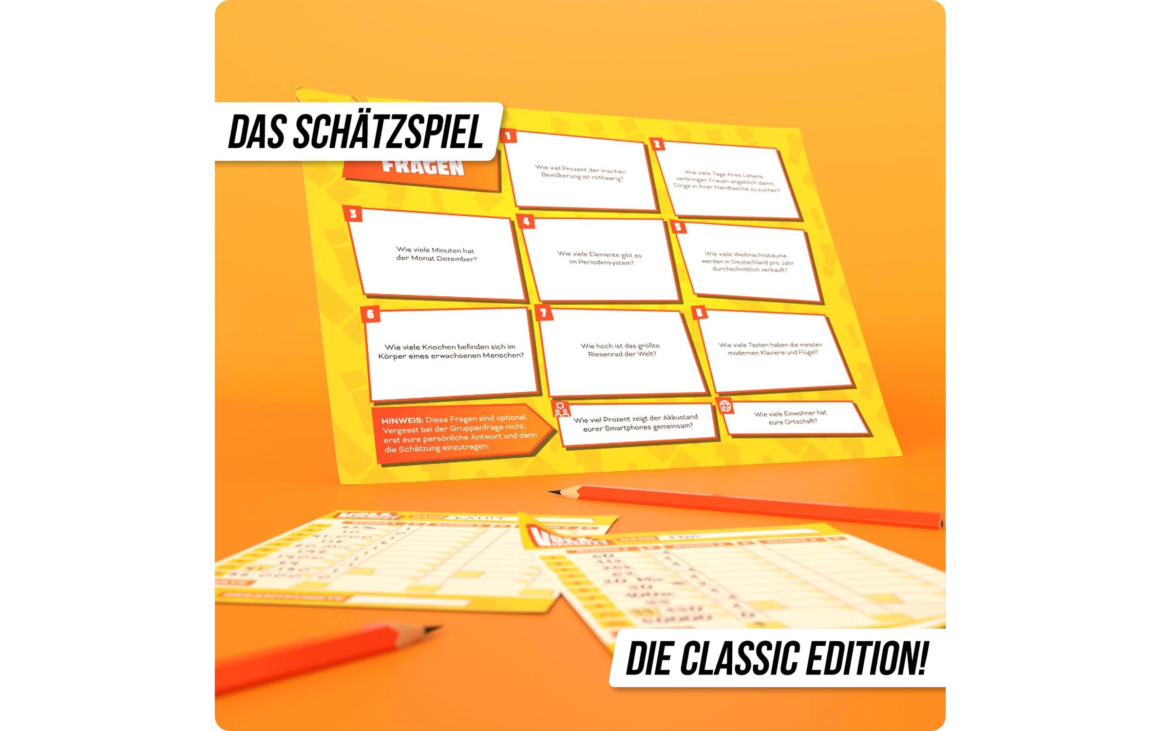 Denkriesen Partyspiel Voll Verschätzt – A4 Block Classic Edition (D)