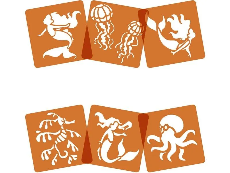 Avenue Mandarine Schablone 15 x 15 cm, Meer Avenue Mandarine Schablone 15 x 15 cm, Meer