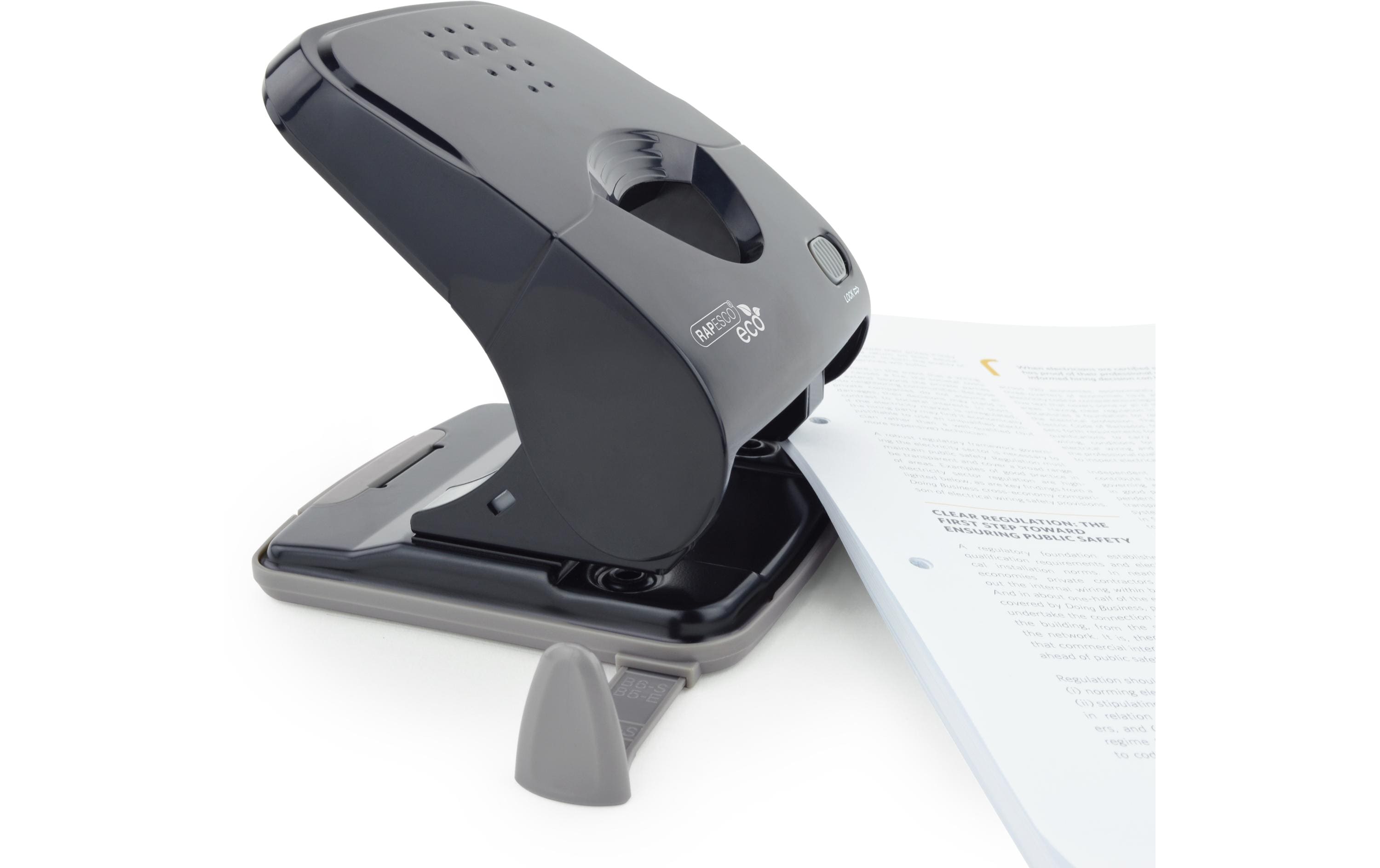 Rapesco Locher Germ-Savvy X5-40PS ECO 40 Seiten, Schwarz