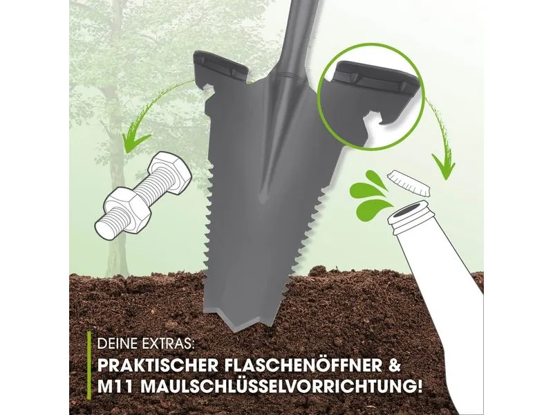 SOG EASYmaxx Spaten- & Wurzelsäge - 114 cm, Grau/Rot SOG EASYmaxx Spaten- & Wurzelsäge - 114 cm, Grau/Rot