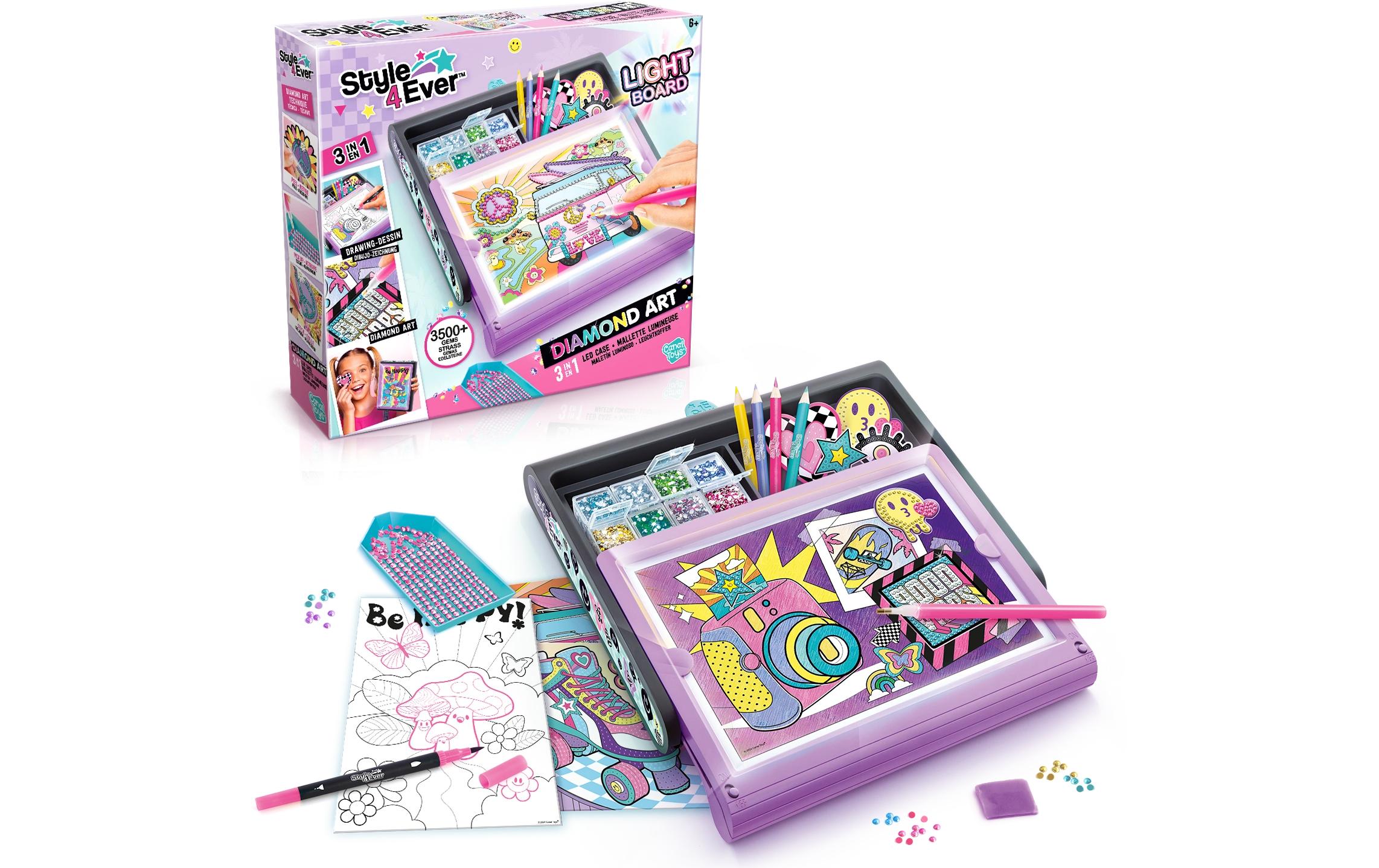 Canal Toys Bastelset Diamond Art 3 in 1 LED Case