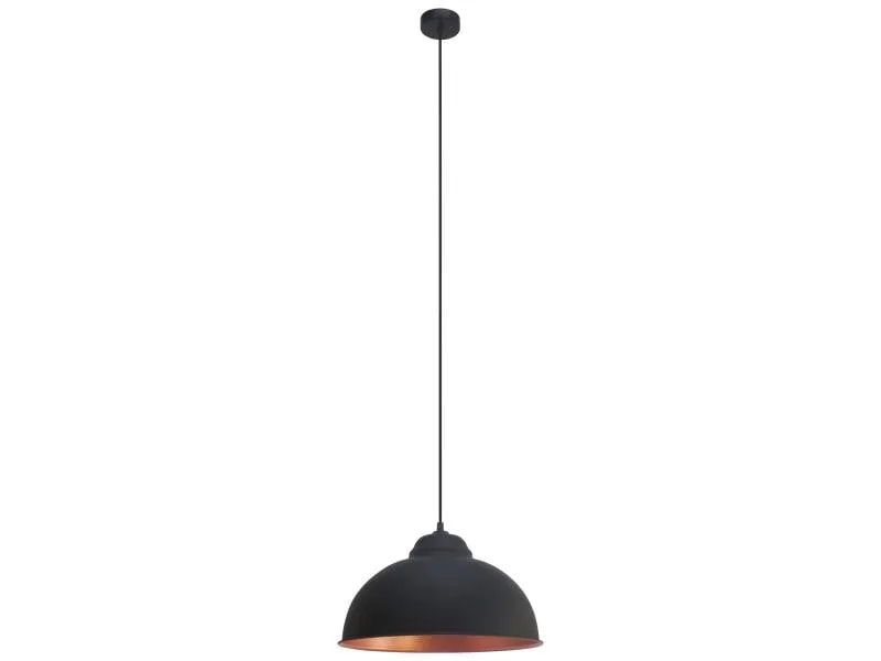 EGLO Leuchten Pendelleuchte TRURO 2 1x E27, 37 cm Schwarz EGLO Leuchten Pendelleuchte TRURO 2 1x E27, 37 cm Schwarz