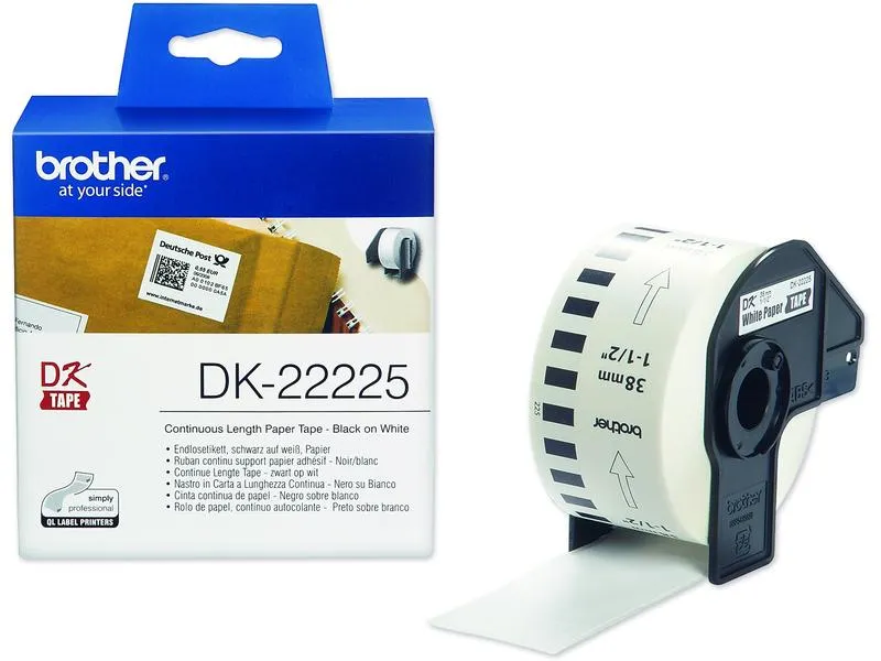 Brother Etikettenrolle DK-22225 Thermo Direkt 38 mm x 30.48 m