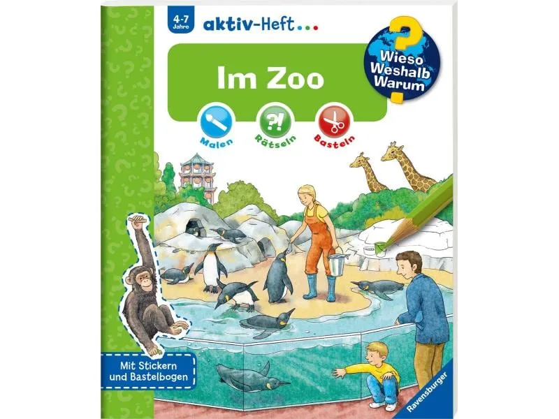 Ravensburger Kinder-Sachbuch WWW Aktiv-Heft: Im Zoo Ravensburger Kinder-Sachbuch WWW Aktiv-Heft: Im Zoo