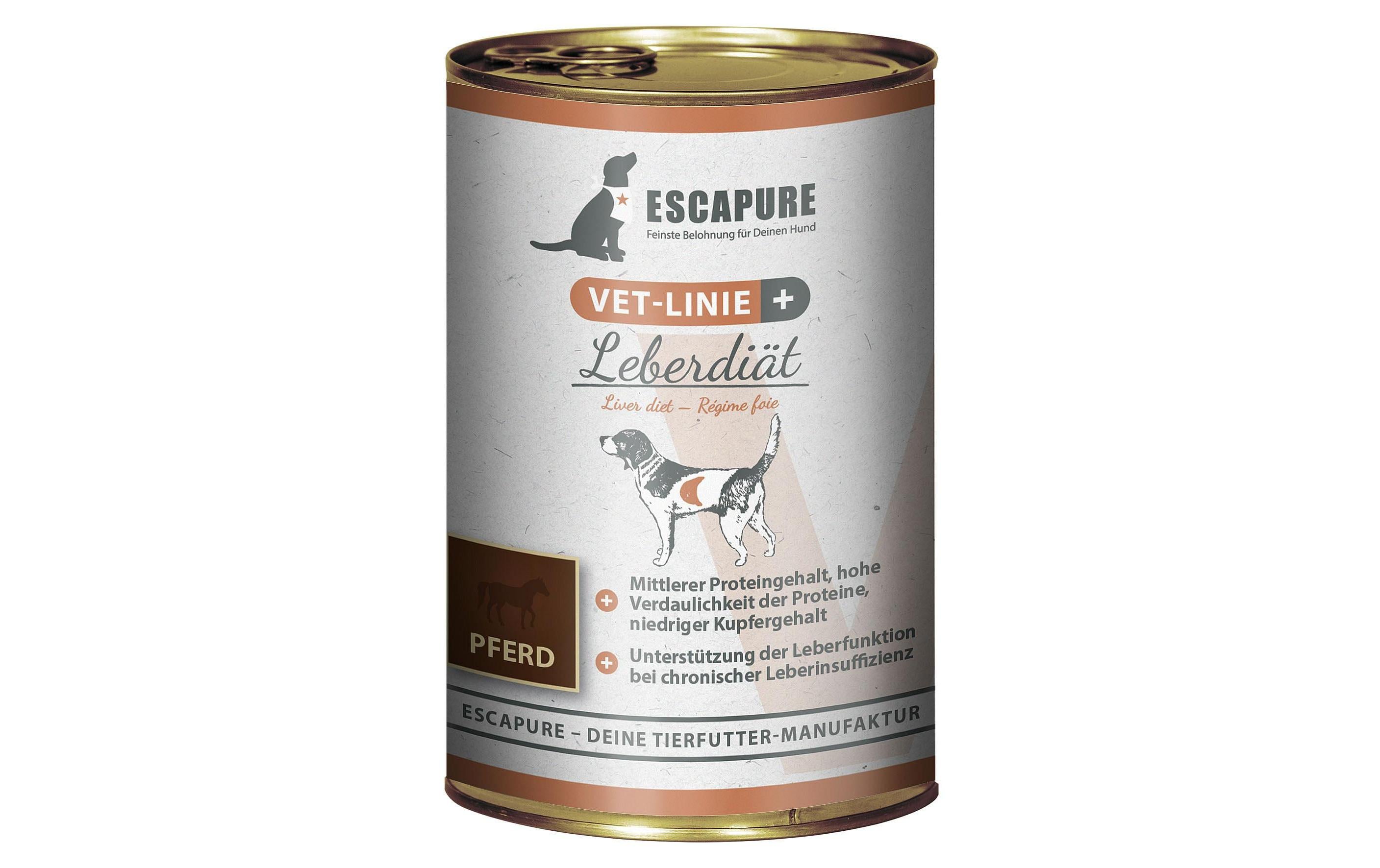 Escapure VET-Linie Nassfutter Leberdiät Pferd 0.4 kg Escapure VET-Linie Nassfutter Leberdiät Pferd 0.4 kg
