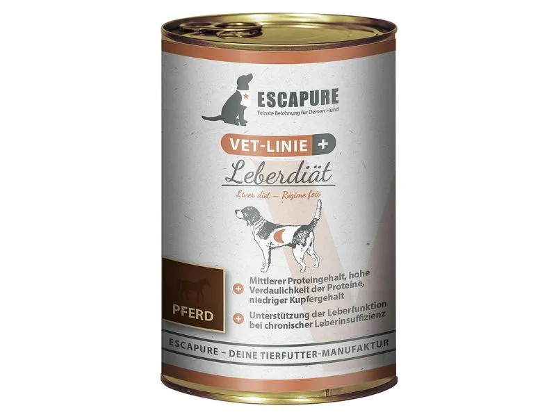 Escapure VET-Linie Nassfutter Leberdiät Pferd 0.4 kg