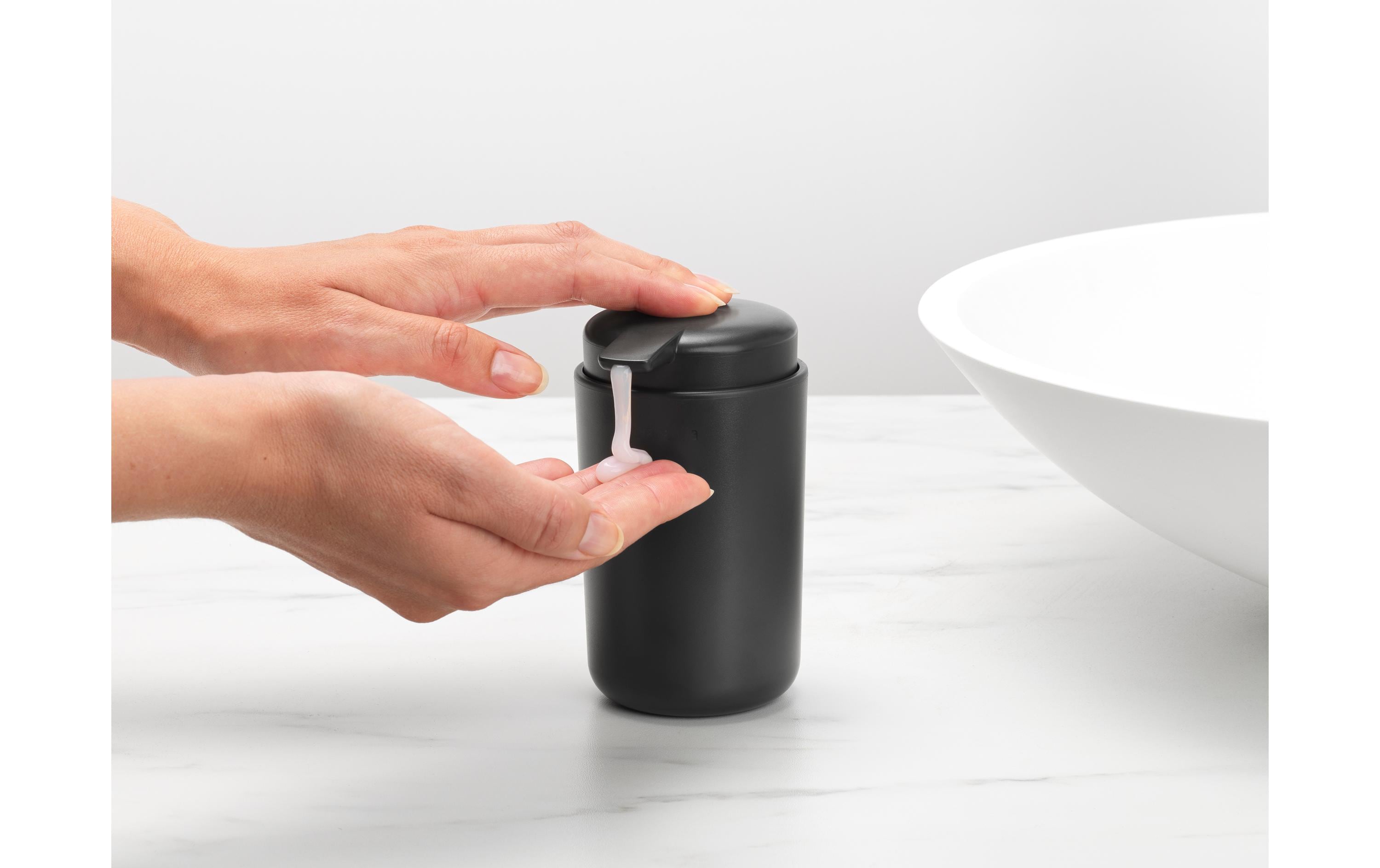 Brabantia Seifenspender ReNew 250 ml, Schwarz