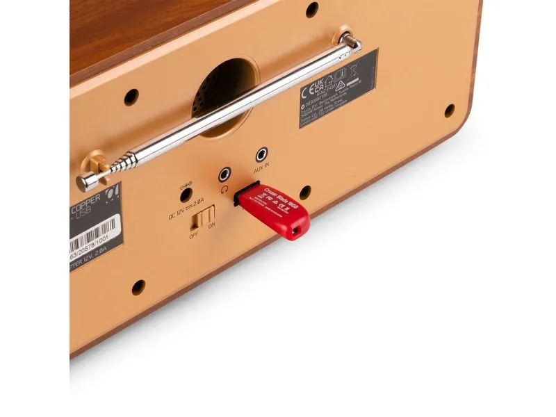 Audizio Genua-CU DAB+/FM Radio mit Bluetooth, Stereo, Kupfer Audizio Genua-CU DAB+/FM Radio mit Bluetooth, Stereo, Kupfer