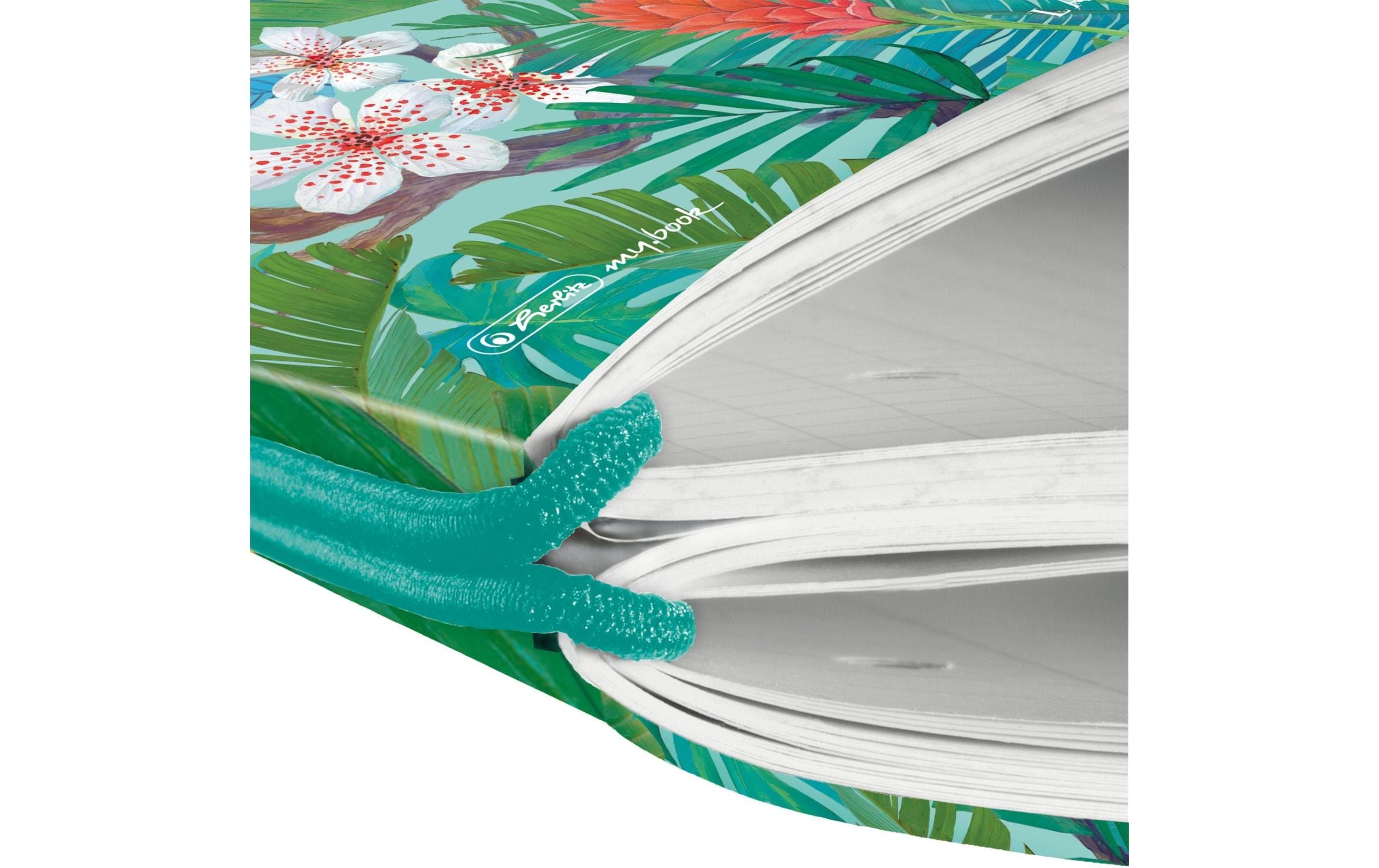 Herlitz Notizheft Ladylike Jungle A4, 2 x 40 S., liniert/kariert