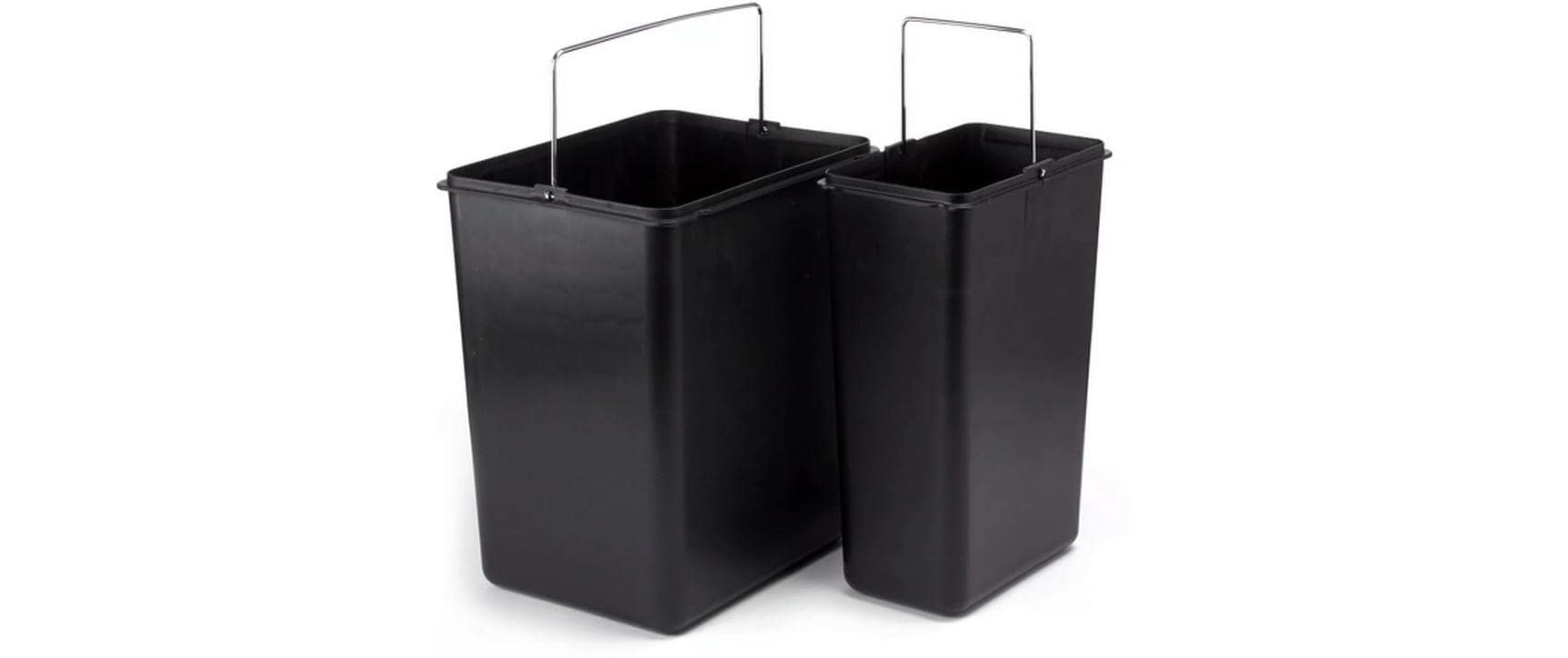 MSV Recyclingbehälter 24 l, Grau/Schwarz