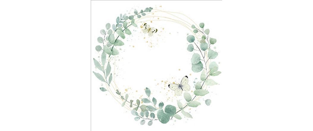 Braun + Company Papierservietten Festlich 33 cm x 33 cm, 20 Stück