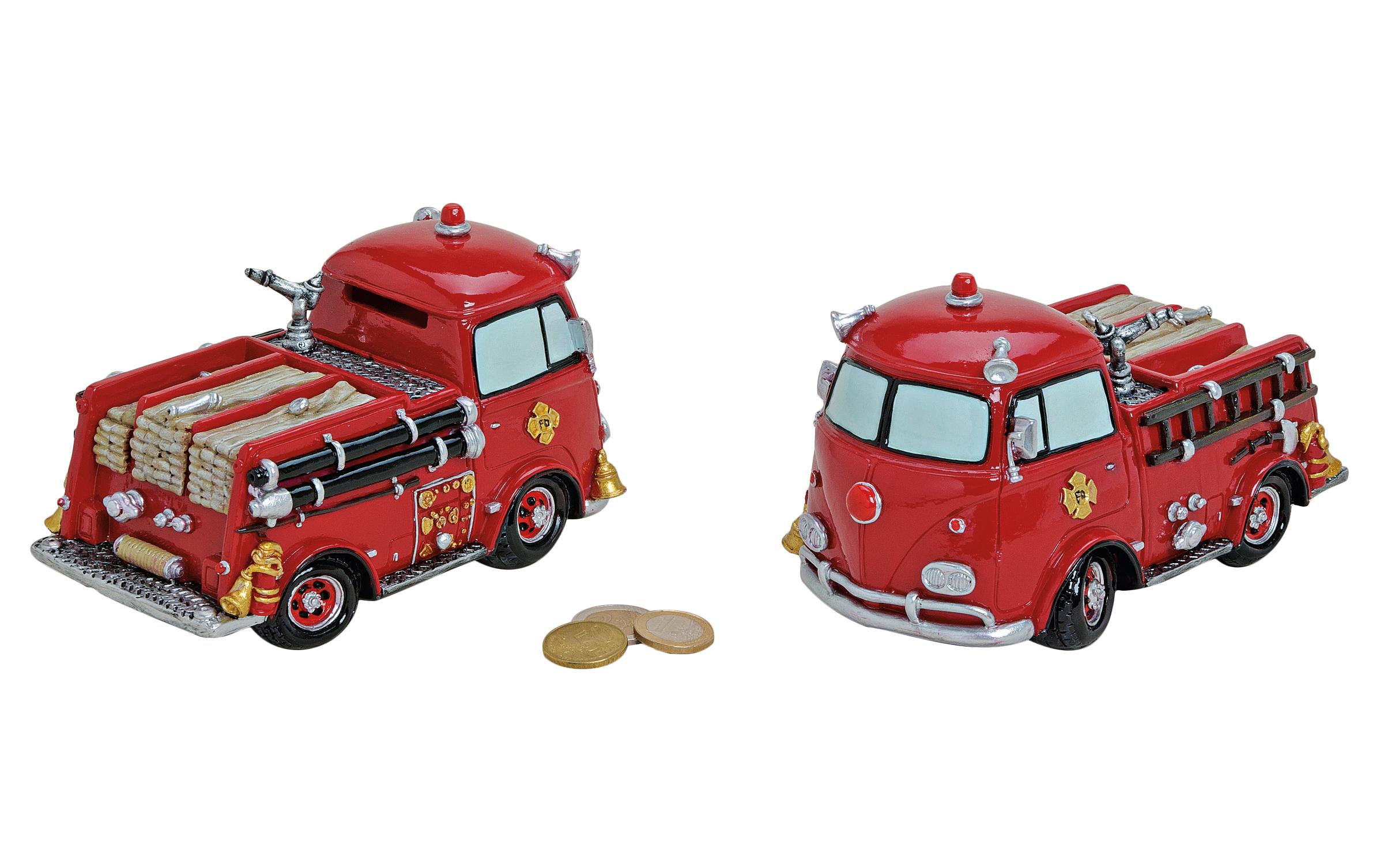 G. Wurm Spardose Feuerwehrwagen 10 x 17 x 11 cm G. Wurm Spardose Feuerwehrwagen 10 x 17 x 11 cm