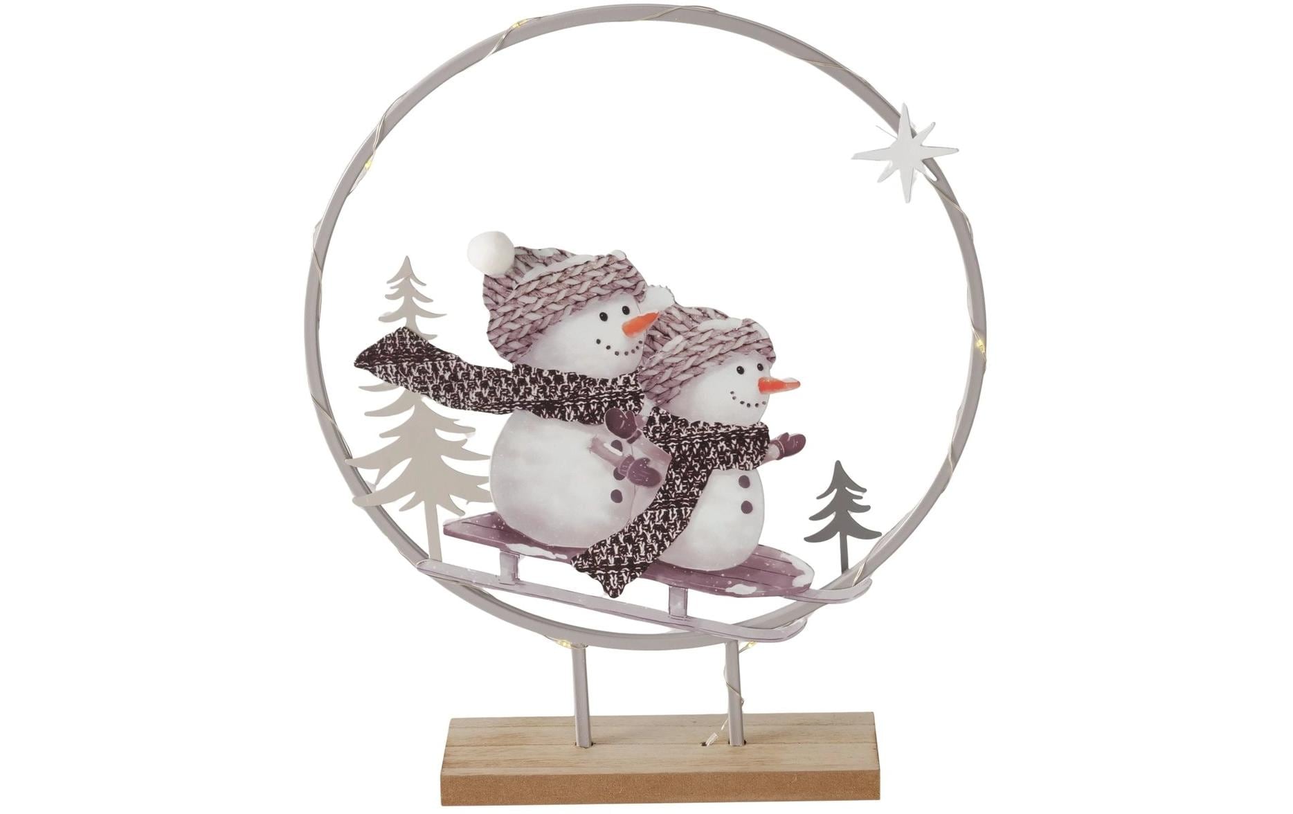 Boltze Aufsteller Frosty MDF/Eisen, 36 cm