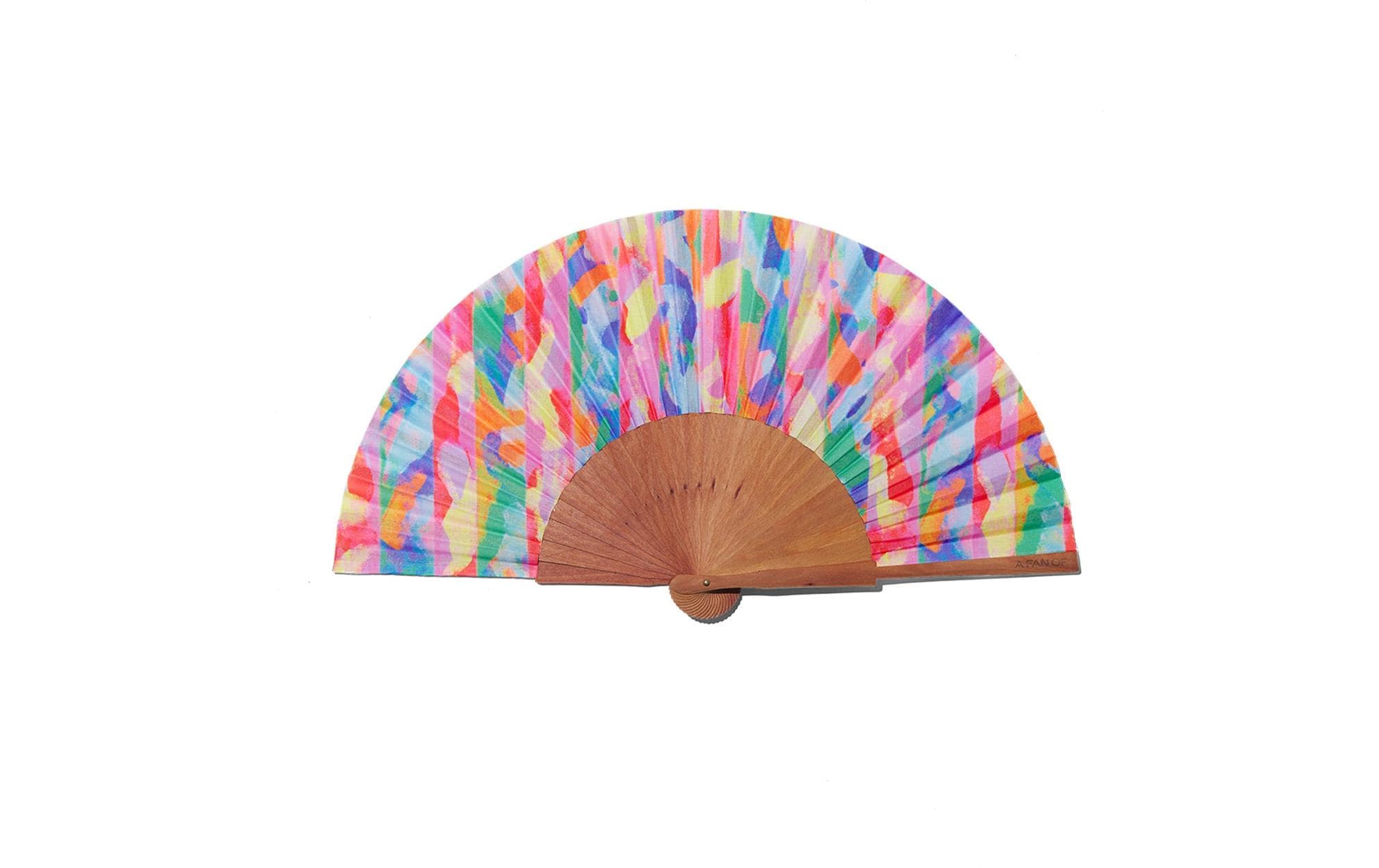 AFO - A FAN OF Handfächer- Chrometic Collage 42 cm AFO - A FAN OF Handfächer- Chrometic Collage 42 cm