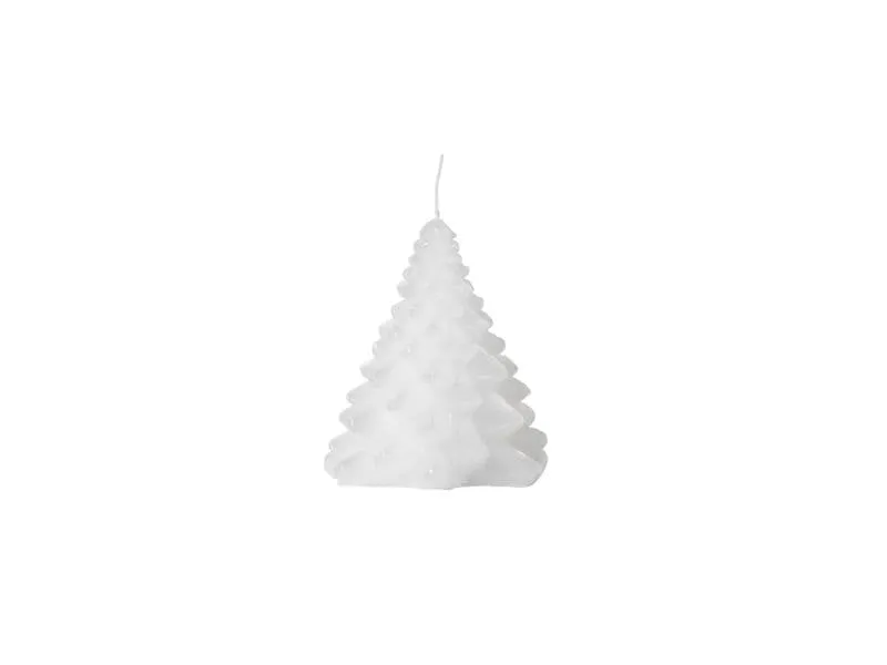 Broste Copenhagen Granny Christbaumkerze Pure White, 9 x 10 cm